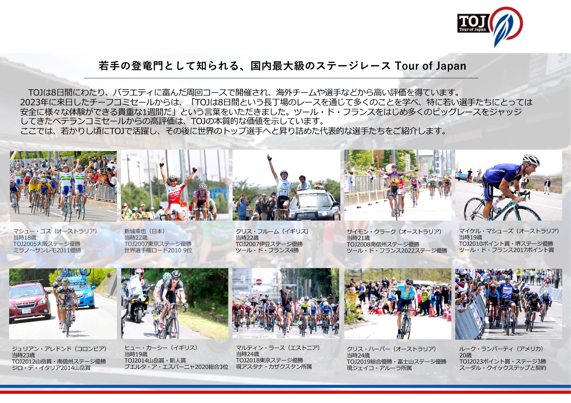 TOJ2024開催日程について | Tour of Japan Official Website
